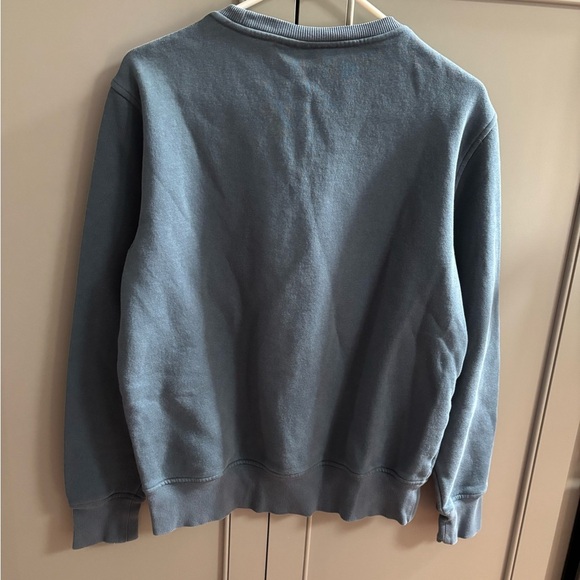 Michael Kors Sweatshirt Mens Medium Blue Tuft Shag Rug Spellout Logo Crew - Picture 3 of 4